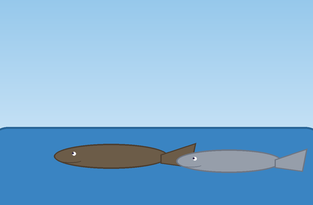 Ilustrasi dongeng Gabus & Ikan Toman