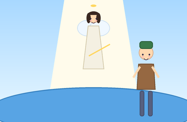 Ilustrasi dongeng Jaka Tarub